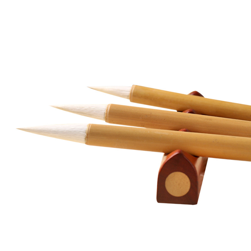 Baiyun Writing Brush Set Beginner Doubled Both with Weasel&#039;s Hair Sheep Hair Small Regular Script Medium Regular Script Regular Script Student Introduction Calligraphy Practice