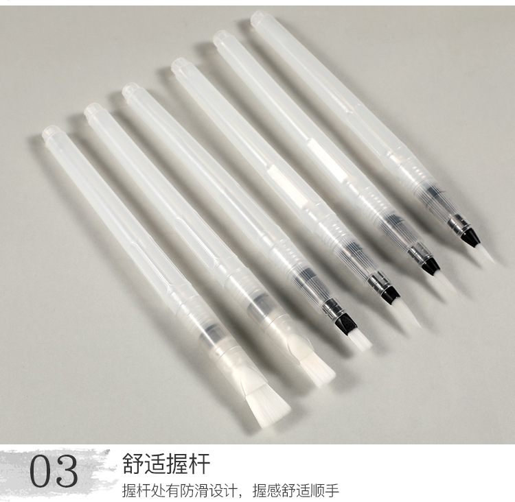 Factory Direct Sales Fountain Pen Solid Watercolor Pointed Flat Head Water Soluble Color Pencil Large Capacity Water Storage Writing Brush Painting Brush Factory Direct Sales Fountain Pen Solid Watercolor Pointed Flat Head Water Soluble Color Pencil Large Capacity Water Storage Writing Brush Painting Brush