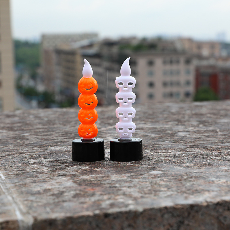 Wholesale cross-border Halloween candles skeleton candles pumpkin candles Halloween gifts props electronic candles