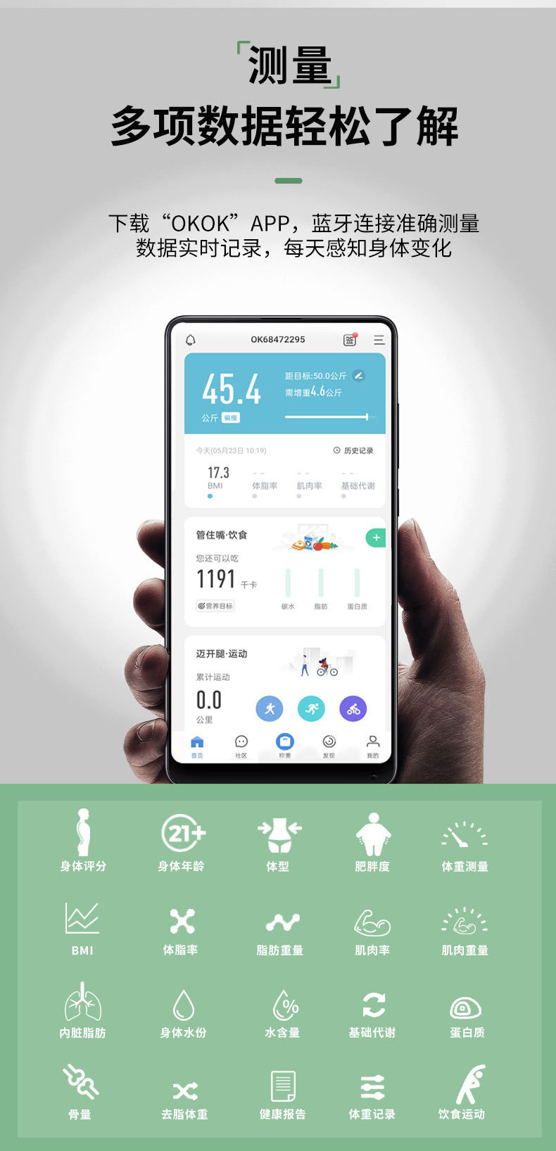 Smart Weight Scale Electronic Scale Body Fat Scale Body Fat Scale Home Bluetooth Health Scale App Foreign Trade Smart Weight Scale Electronic Scale Body Fat Scale Body Fat Scale Home Bluetooth Health Scale App Foreign Trade