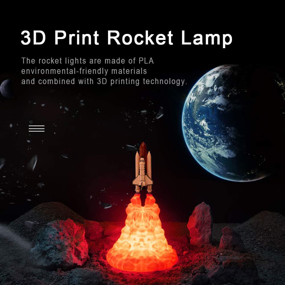 3D Printing Rocket Lamp Saturn Lamp New Exotic Gift Cross-Border Electronic Creative Product Decoration Led Small Night Lamp 3D Printing Rocket Lamp Saturn Lamp New Exotic Gift Cross-Border Electronic Creative Product Decoration Led Small Night Lamp
