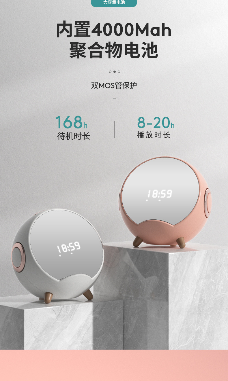 Planet Wireless Charger Speaker Smart AI Alarm Clock Home Voice Bluetooth Speaker Mini Audio Mobile Phone Bracket Mirror Planet Wireless Charger Speaker Smart AI Alarm Clock Home Voice Bluetooth Speaker Mini Audio Mobile Phone Bracket Mirror