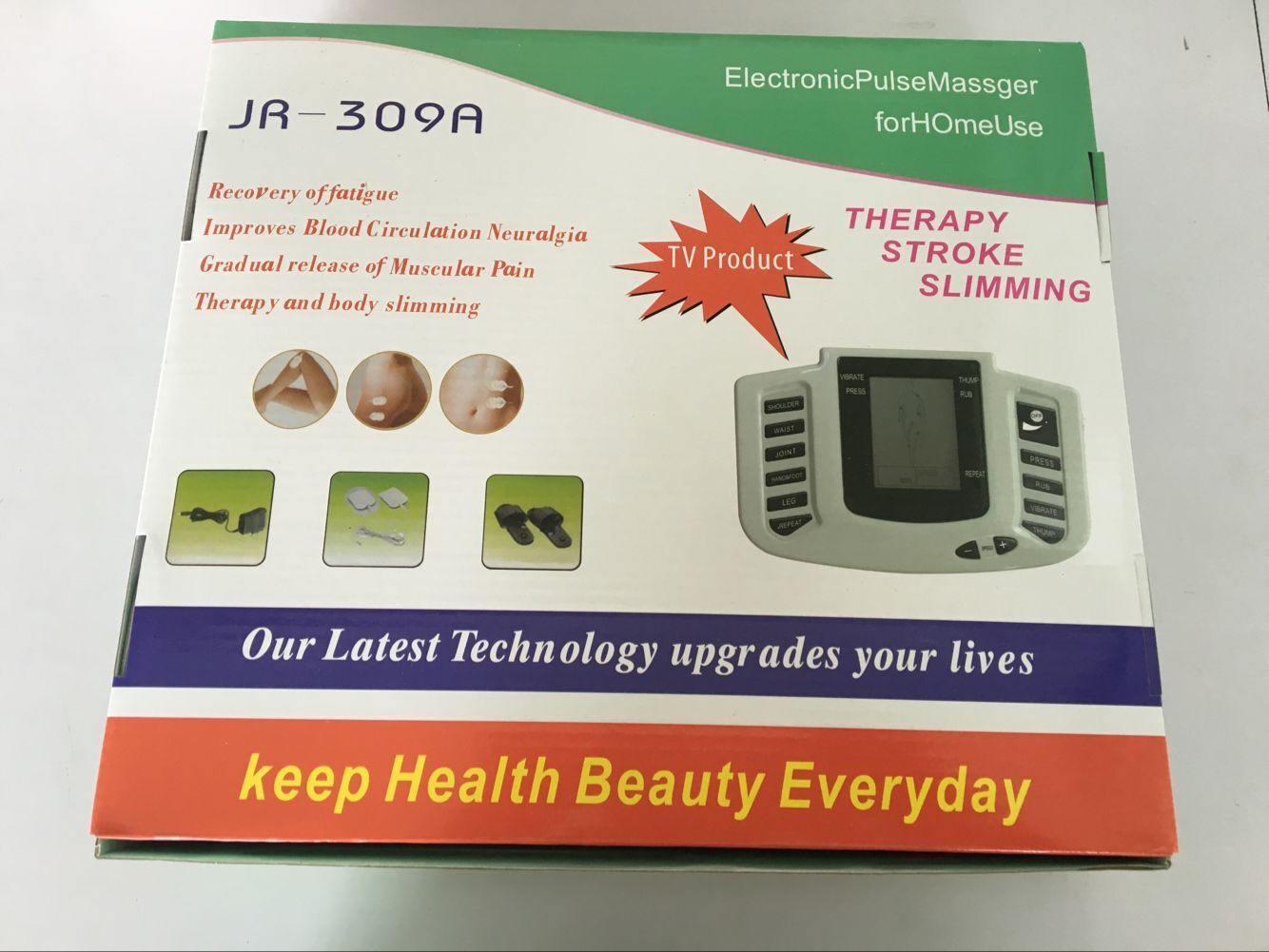 Export Multi-Functional Digital Meridian Massage Device Chinese and English Meridian Massager Electronic Pulse Massage