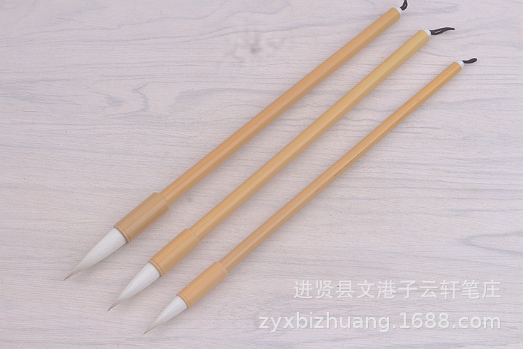 Weasel's and Goat's Hair Flexible Pen Tip, Flexible and Free to Close the Front Ou Kai Regular Script Calligraphy Creation Practice Writing Brush Weasel's and Goat's Hair Flexible Pen Tip, Flexible and Free to Close the Front Ou Kai Regular Script Calligraphy Creation Practice Writing Brush