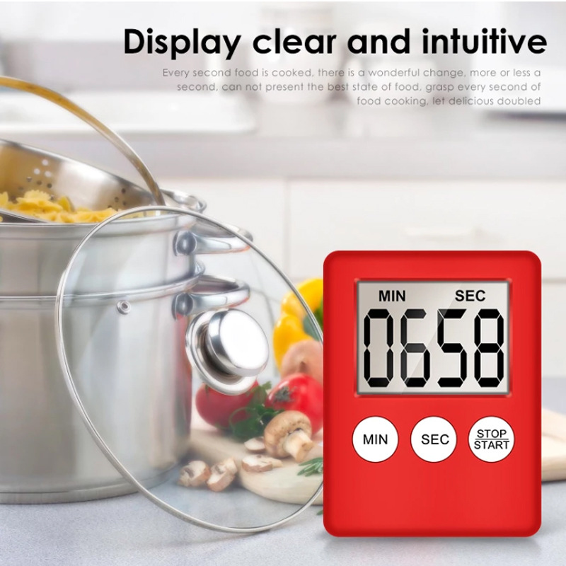 LED Digital Kitchen Electronic Timer Countdown Medicine Reminder Kitchen Timer