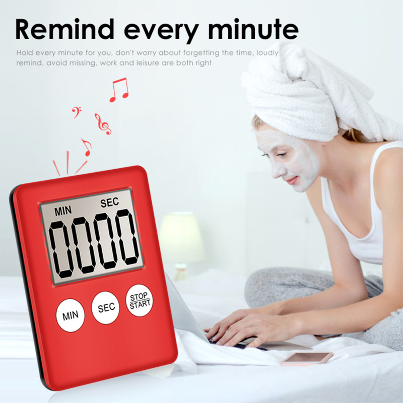 LED Digital Kitchen Electronic Timer Countdown Medicine Reminder Kitchen Timer