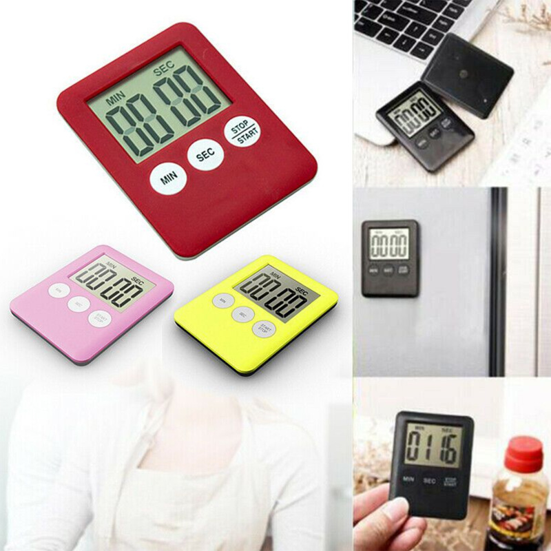 LED Digital Kitchen Electronic Timer Countdown Medicine Reminder Kitchen Timer