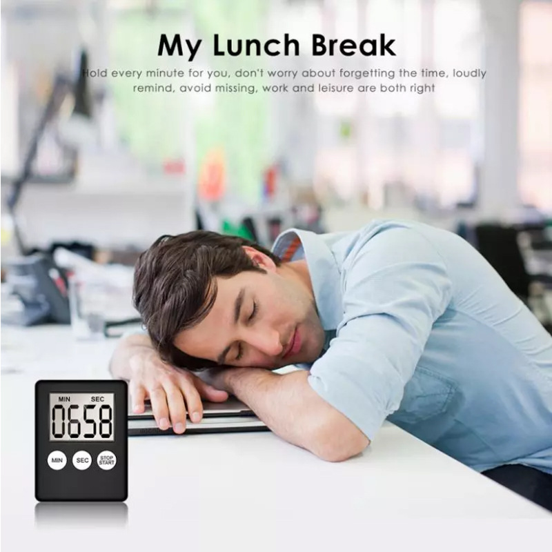 LED Digital Kitchen Electronic Timer Countdown Medicine Reminder Kitchen Timer