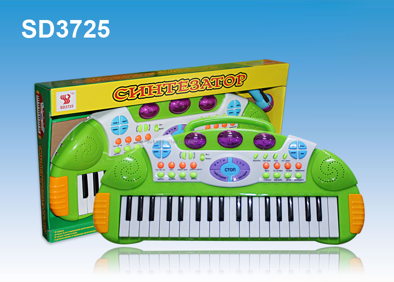 Electronic organ keyboard Russian 37-key multifunctional electronic keyboard with microphone, flashing lights SD3725