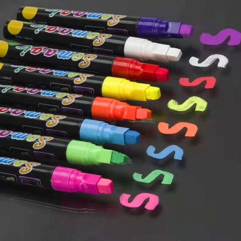 Fluorescent board special erasable fluorescent pen colored glass pen lamp board pen liquid chalk white blackboard pen Fluorescent board special erasable fluorescent pen colored glass pen lamp board pen liquid chalk white blackboard pen