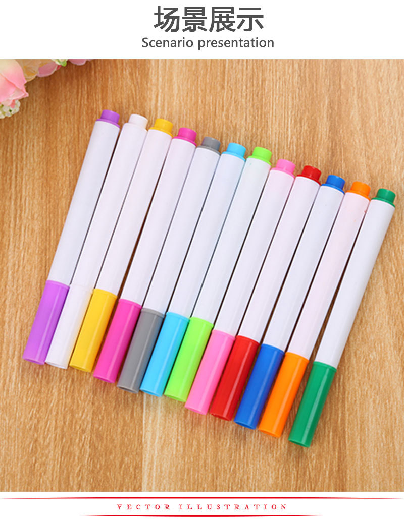 Environmental Protection Color Liquid Chalk Dust-Free Erasable Led Fluorescent Light Board Pen Children Graffiti Painting Blackboard Pen Wholesale Environmental Protection Color Liquid Chalk Dust-Free Erasable Led Fluorescent Light Board Pen Children Graffiti Painting Blackboard Pen Wholesale