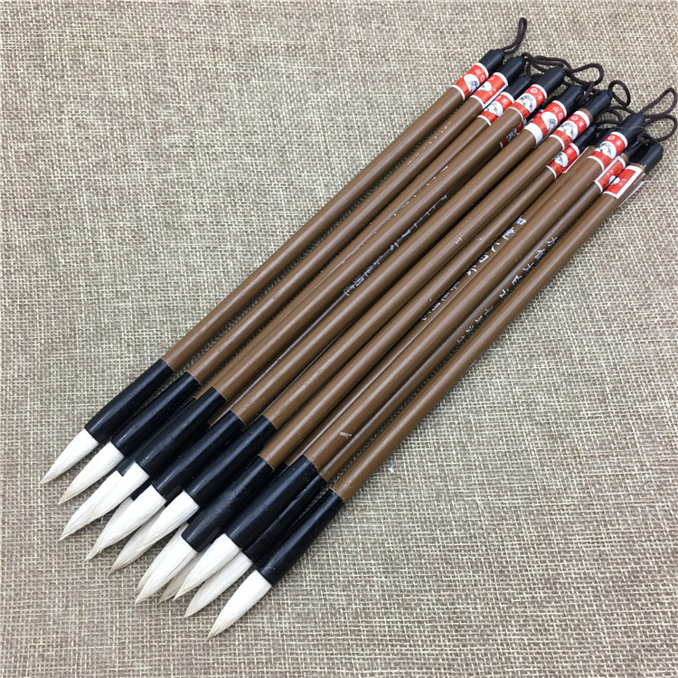 Factory Direct Supply Jiajian Big White Cloud Writing Brush Made of Goat&#039;s Hair Calligraphy and Painting Training Writing Brush Wholesale