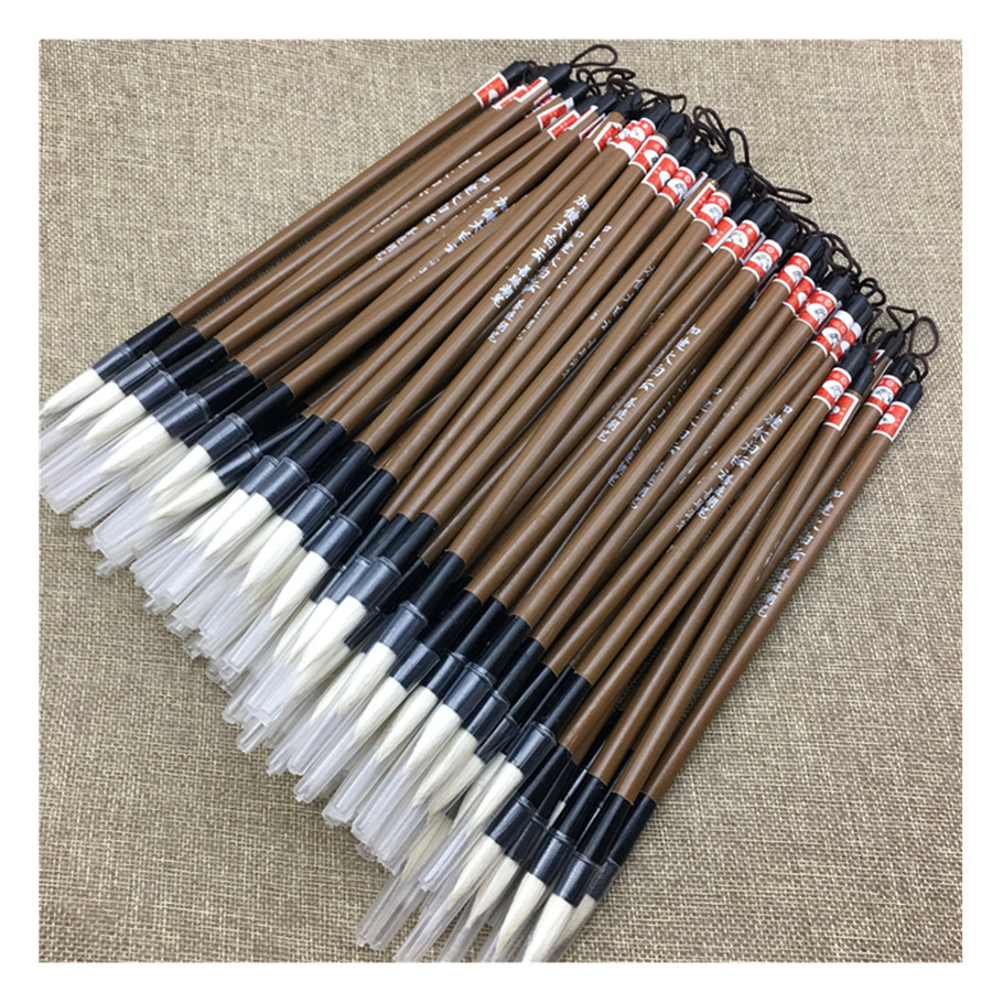 Factory Direct Supply Jiajian Big White Cloud Writing Brush Made of Goat&#039;s Hair Calligraphy and Painting Training Writing Brush Wholesale