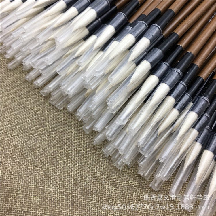 Factory Direct Supply Jiajian Big White Cloud Writing Brush Made of Goat's Hair Calligraphy and Painting Training Writing Brush Wholesale Factory Direct Supply Jiajian Big White Cloud Writing Brush Made of Goat's Hair Calligraphy and Painting Training Writing Brush Wholesale