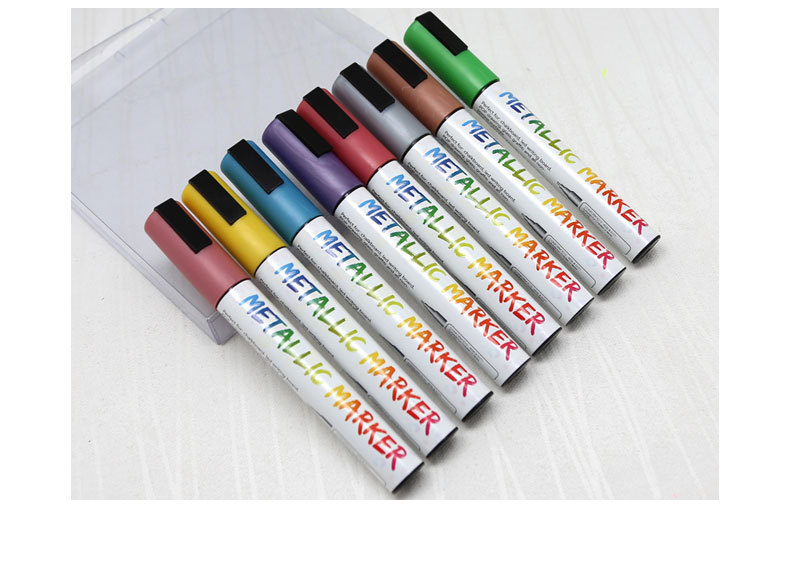 Somme 6mm metallic marker pen glass graffiti multi-color can be wiped glass pen metal liquid chalk Somme 6mm metallic marker pen glass graffiti multi-color can be wiped glass pen metal liquid chalk