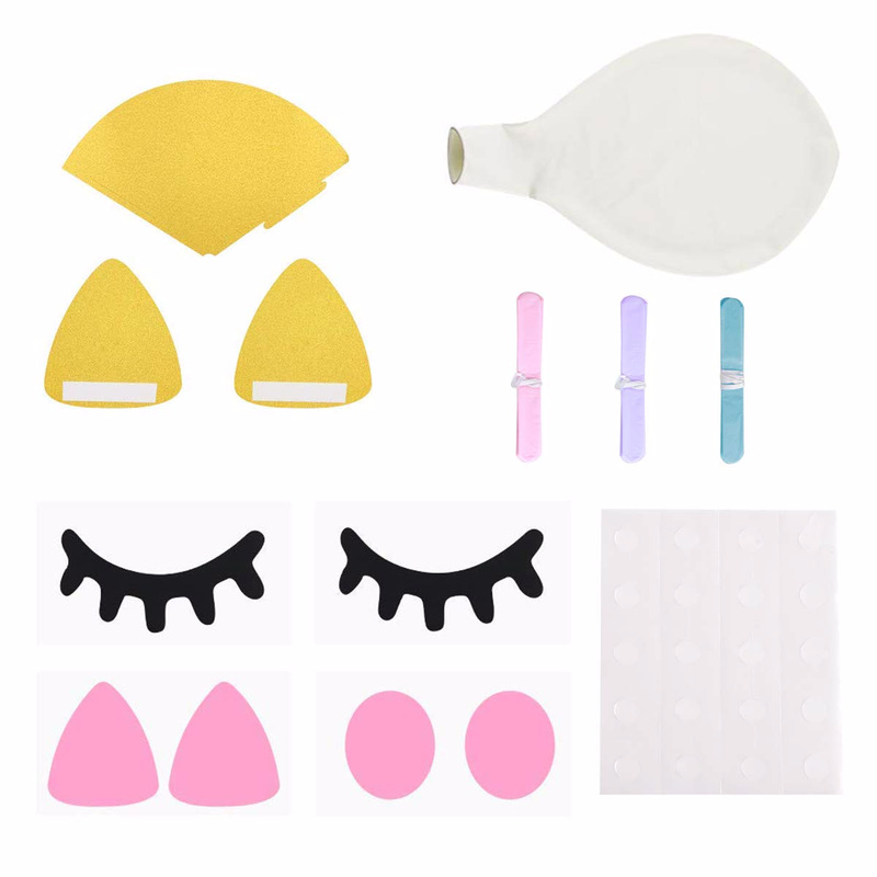 Internet Hot New 3D Unicorn Balloon Unicorn Eyelash Sticker Bounce Ball Birthday Wedding Party Decoration