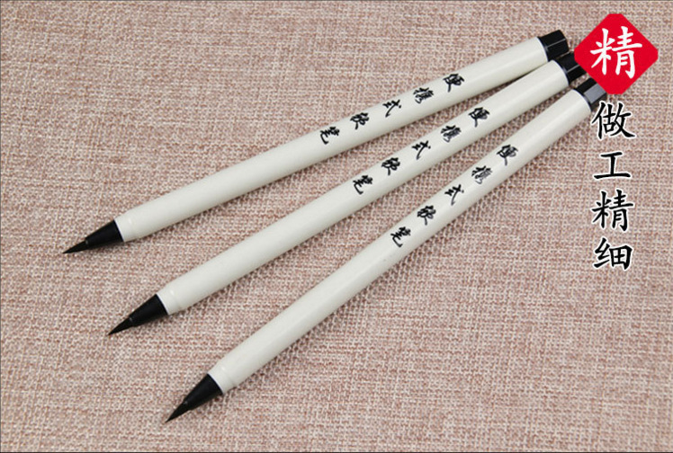 Old Technician Copy Scripture Red Sandalwood Ebony Regular Script Beiwei Writing Brush Made of Weasel's Hair Teeny Lower Case Jiju Writing Brush Old Technician Copy Scripture Red Sandalwood Ebony Regular Script Beiwei Writing Brush Made of Weasel's Hair Teeny Lower Case Jiju Writing Brush