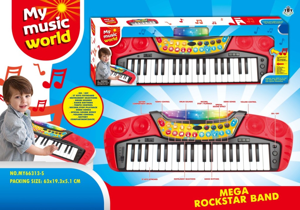 Cross-Border Hot Sale Children Adult 37 Keys Electronic Keyboard Multifunctional Musical Piano Musical Instrument Toy