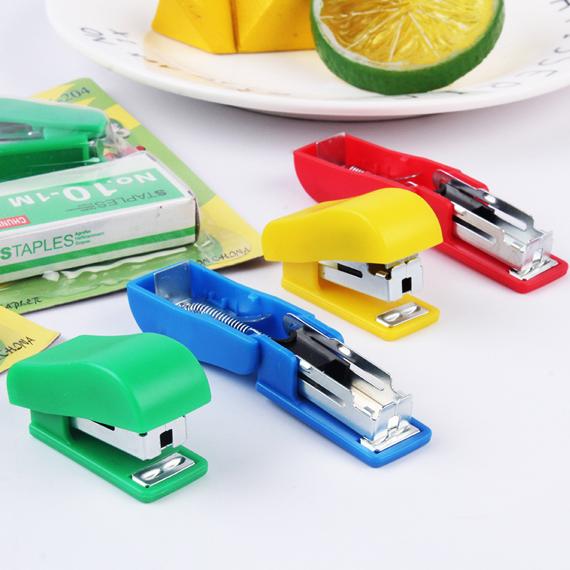 24 Mini Stapler Stapler Bookbinding Machine with Staple Stapler Suit Student Factory Wholesale