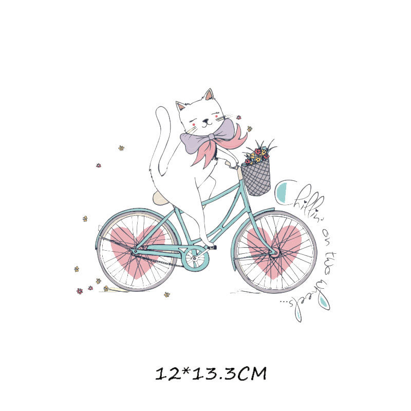 Cartoon Love Couple T-shirt Heat Transfer Offset Heat Transfer Pattern Custom DIY Clothes Sticker Ironing Decoration Applique