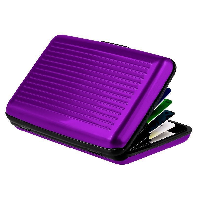 Aluminum credit card case aluminum business wallet anti-magnetic waterproof card box bank card box metal card bag Aluminum credit card case aluminum business wallet anti-magnetic waterproof card box bank card box metal card bag
