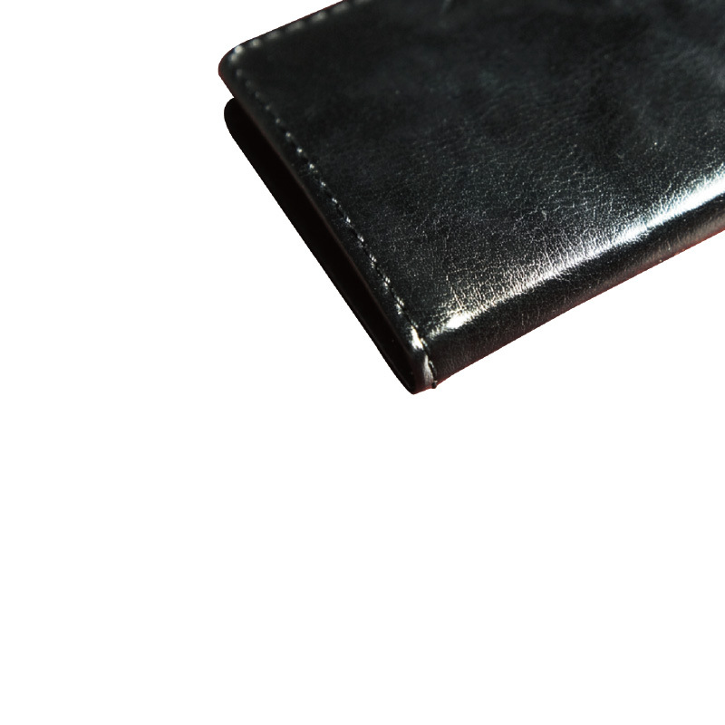 Kinary Os9009 Black Leather Business Card Case Business Creative Men &#039;S And Women &#039;S Business Card Storage Clip Can Hold 20 Pieces