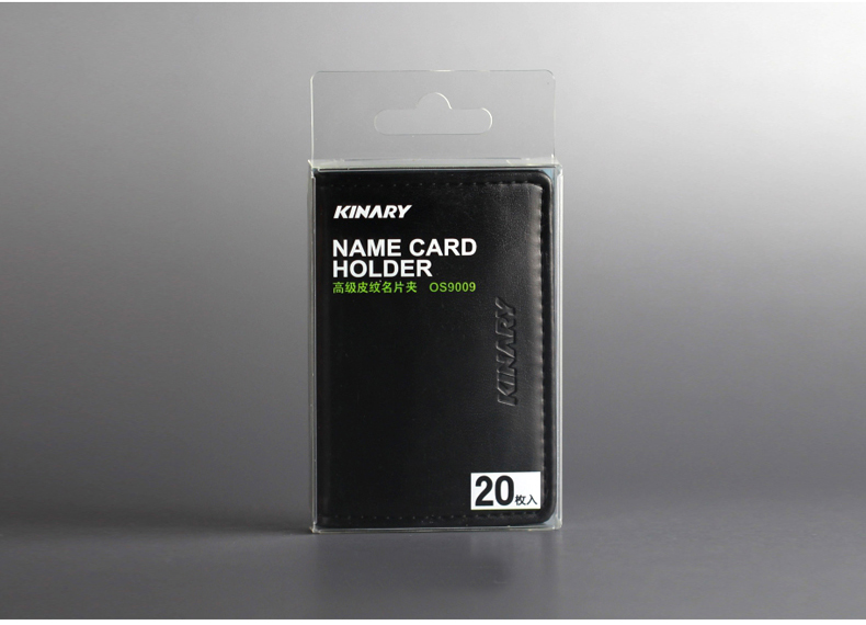 Kinary Os9009 Black Leather Business Card Case Business Creative Men 'S And Women 'S Business Card Storage Clip Can Hold 20 Pieces Kinary Os9009 Black Leather Business Card Case Business Creative Men 'S And Women 'S Business Card Storage Clip Can Hold 20 Pieces