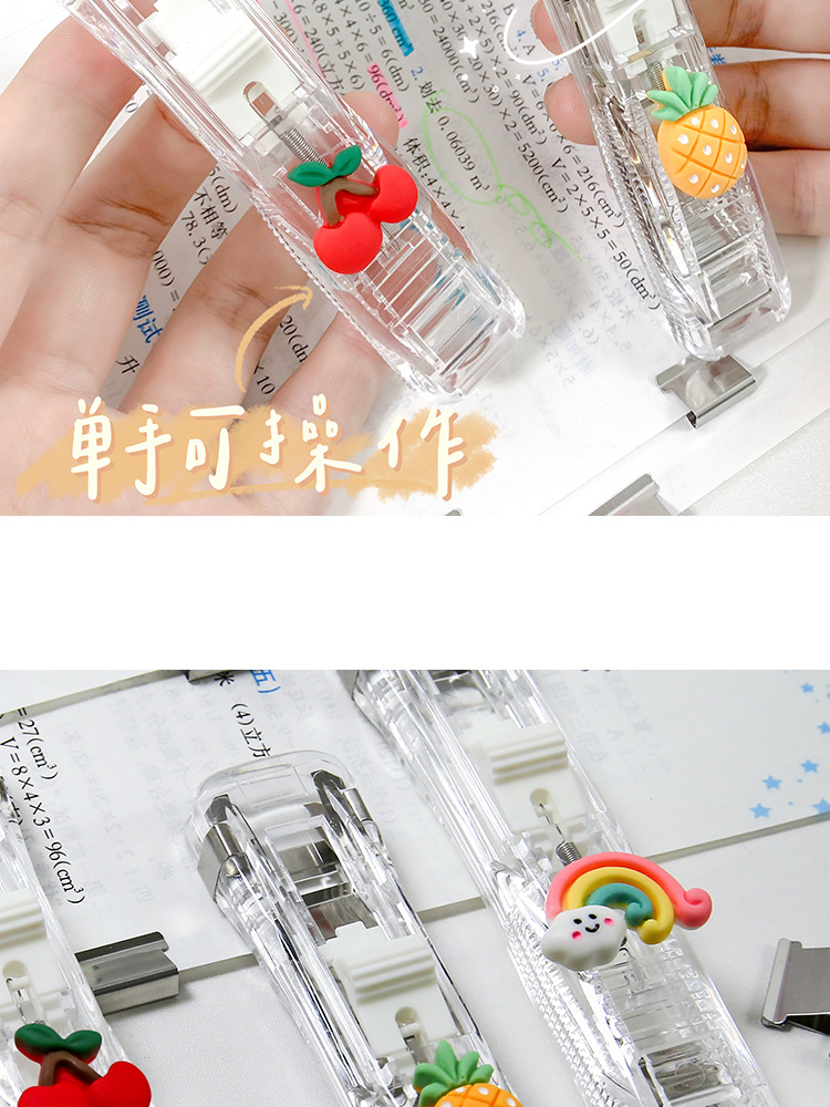 Transparent Ins Style Stapler Supplementary Clip File Folder Student Test Paper Binder Clip Snack Seal Clip Transparent Ins Style Stapler Supplementary Clip File Folder Student Test Paper Binder Clip Snack Seal Clip