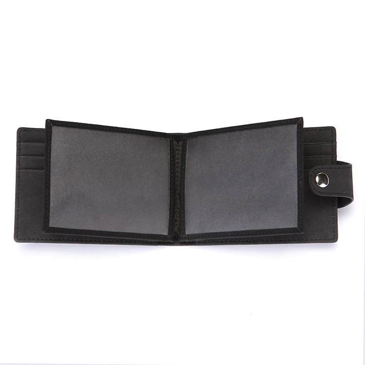Cross-Border RFID Anti-Scanning Creative Men's Wallet PU Leather Buckle Work Certificate Driving License Leather Case Card Holder Card Case