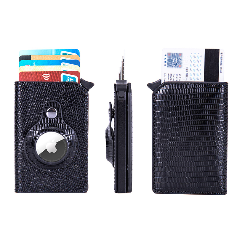 Card Holder Aluminum Anti-Theft Swiping Credit Card Box Shielded RFID Card Holder Card Case Apple Tracker