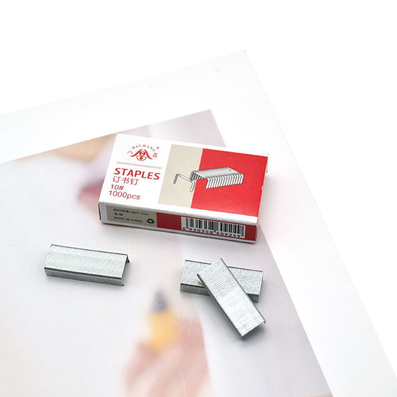 Boxes of Yuanchang Stationery Small Size Stitching Needle 10 Binding Staple Office Supplies 1000 PiecesBox Stapler Nail