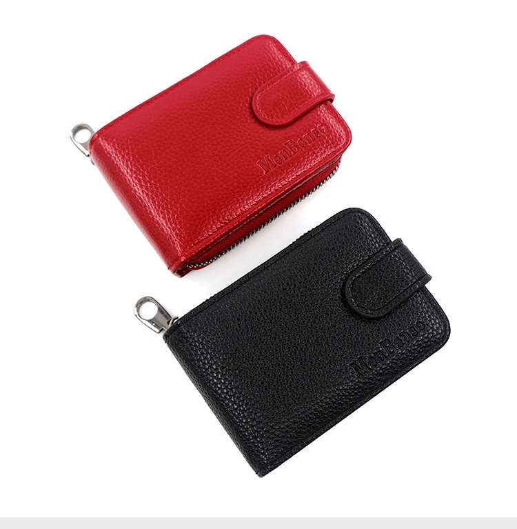 Factory Direct Supply New Expanding Card Holder Short Wallet Multiple Card Slots Lychee Pattern Men and Women Large Capacity Card Case Factory Direct Supply New Expanding Card Holder Short Wallet Multiple Card Slots Lychee Pattern Men and Women Large Capacity Card Case