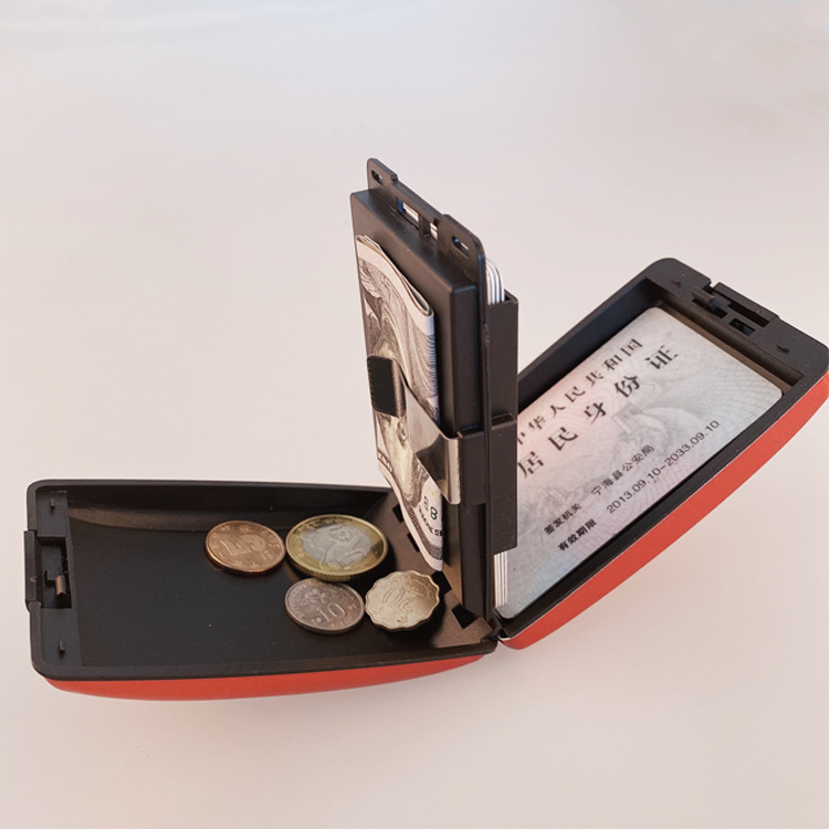 RFID Aluminum Wallet Multifunctional Wallet Aluminum Bank Credit Card Holder Wallet MultiColor Business Card Case