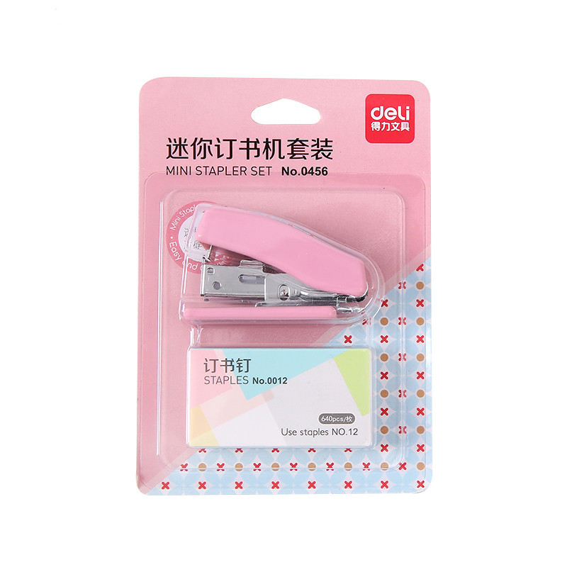 Mini Stapler Kit Cute Primary School Student Stapler Bookbinding Machine Small Children&#039;s Test Paper Book Book Book Stationery