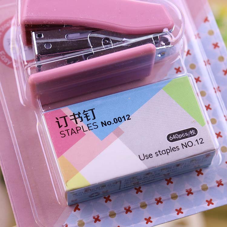 Mini Stapler Kit Cute Primary School Student Stapler Bookbinding Machine Small Children's Test Paper Book Book Book Stationery Mini Stapler Kit Cute Primary School Student Stapler Bookbinding Machine Small Children's Test Paper Book Book Book Stationery