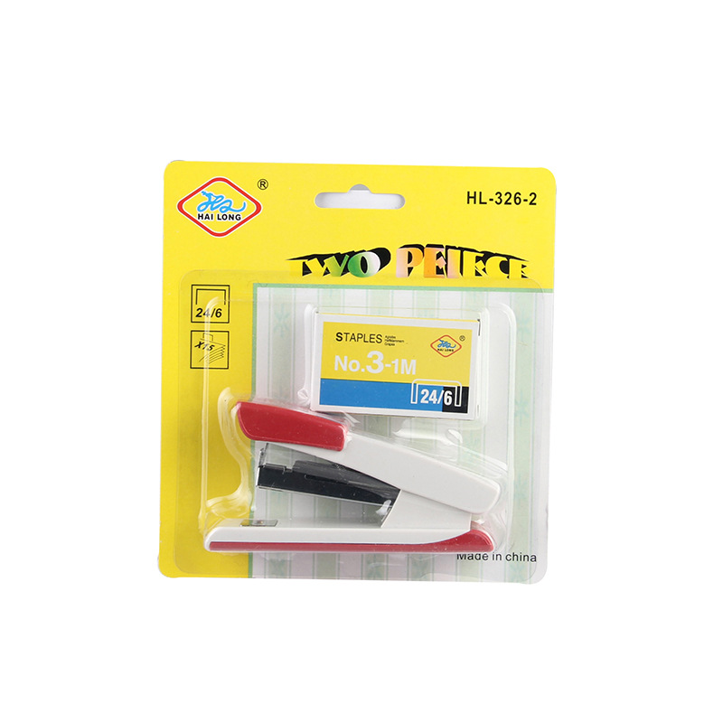 High Quality Recommended Mini Two-Color Plastic Stapler Binding Device High Quality Office Supplies