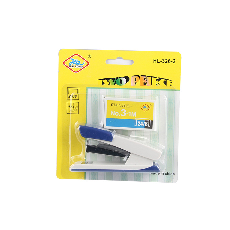 High Quality Recommended Mini Two-Color Plastic Stapler Binding Device High Quality Office Supplies