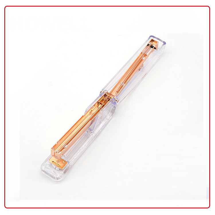 Cross-Border Amazon Factory Direct Supply Rose Gold Gift Stapler Office Transparent Plastic Stapler Binding Machine Cross-Border Amazon Factory Direct Supply Rose Gold Gift Stapler Office Transparent Plastic Stapler Binding Machine