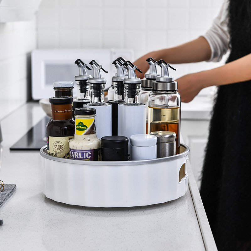 Household Multi-Functional Rotating Storage Rack Kitchen Seasoning Seasoning Rack Seasoning Storage Artifact Storage Box Storage Rack