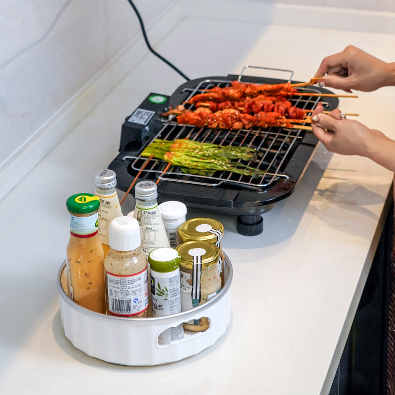 Household Multi-Functional Rotating Storage Rack Kitchen Seasoning Seasoning Rack Seasoning Storage Artifact Storage Box Storage Rack