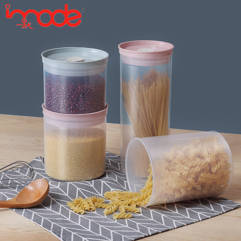 Transparent Visible Silicone Ring Storage Box Kitchen Multigrain Dried Fruit Fresh-Keeping Jar with Storage Seal Sealed Jar