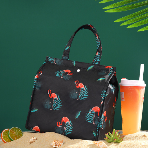  Lunch Box Hot and Cold Thermal Bag Food Warm Breakfast Zipper Packing Handbag Portable Double Layer out Fresh-Keeping