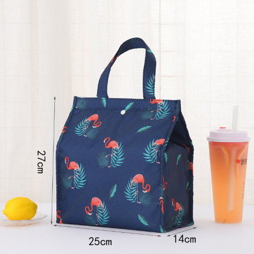  Lunch Box Hot and Cold Thermal Bag Food Warm Breakfast Zipper Packing Handbag Portable Double Layer out Fresh-Keeping