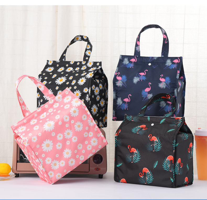  Lunch Box Hot and Cold Thermal Bag Food Warm Breakfast Zipper Packing Handbag Portable Double Layer out Fresh-Keeping