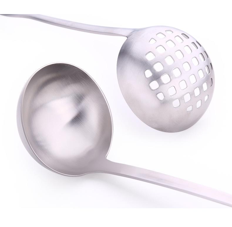 304 Stainless Steel Colander Suit Kitchen Thickened Hot Pot Spoon Long Handle Kitchenware Set Spoon Spoon 304 Stainless Steel Colander Suit Kitchen Thickened Hot Pot Spoon Long Handle Kitchenware Set Spoon Spoon