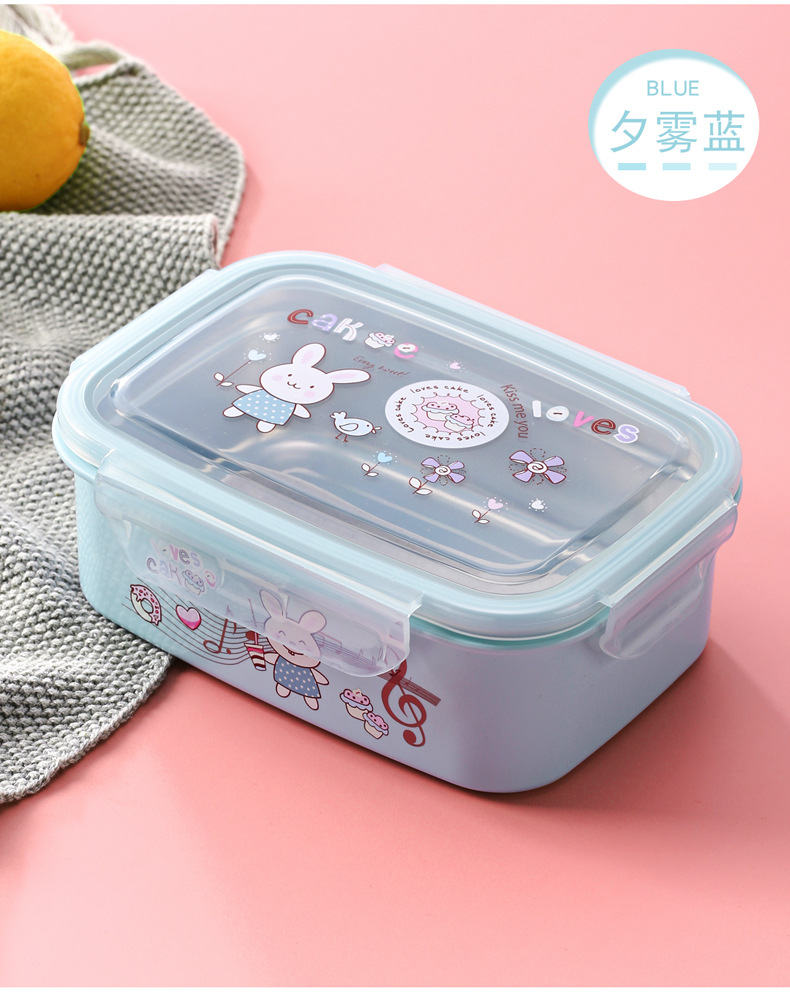 Modern Minimalist Home Stainless Steel Student Bento Box Separated School Commuter Refrigerator Use Fresh-Keeping Food Box