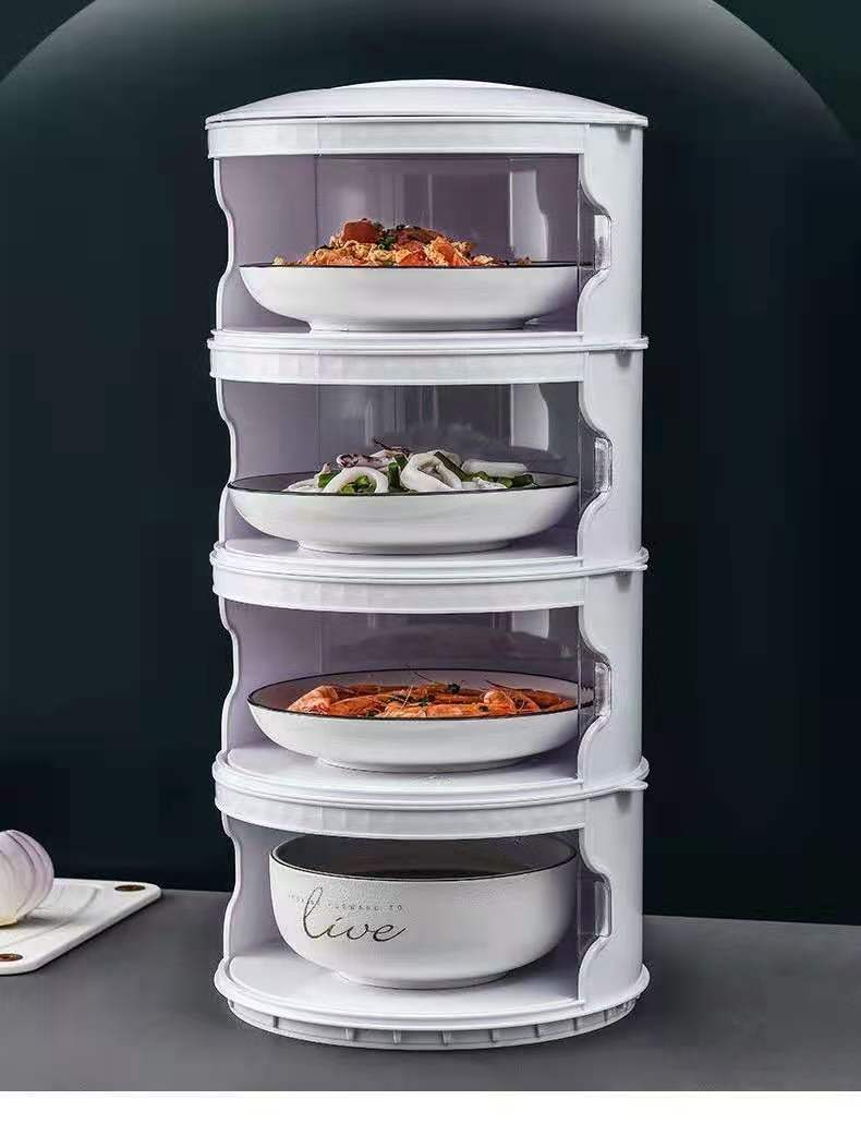 Insulated Vegetable Cover Table Leftovers Storage Box Household Dish Cover Multi-Layer Foldable Anti Fly Fresh-Keeping Dustproof Cover Insulated Vegetable Cover Table Leftovers Storage Box Household Dish Cover Multi-Layer Foldable Anti Fly Fresh-Keeping Dustproof Cover