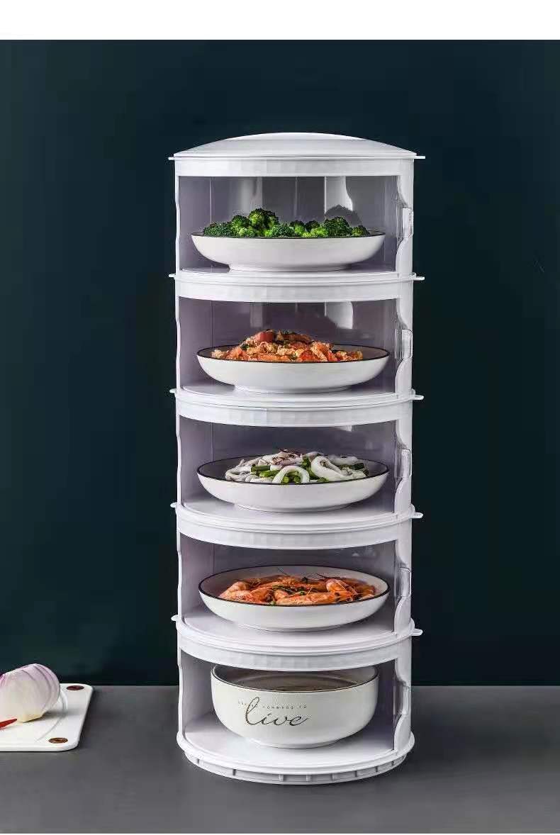 Insulated Vegetable Cover Table Leftovers Storage Box Household Dish Cover Multi-Layer Foldable Anti Fly Fresh-Keeping Dustproof Cover Insulated Vegetable Cover Table Leftovers Storage Box Household Dish Cover Multi-Layer Foldable Anti Fly Fresh-Keeping Dustproof Cover