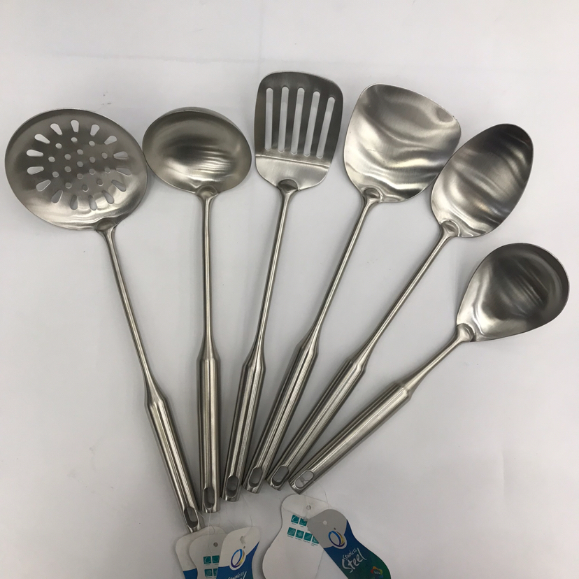 201 Stainless Steel Kitchenware Double Stand Porridge Colander Spatula Long Tongue Short Rice Spoon Customizable Logo 201 Stainless Steel Kitchenware Double Stand Porridge Colander Spatula Long Tongue Short Rice Spoon Customizable Logo
