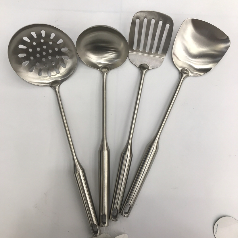 201 Stainless Steel Kitchenware Double Stand Porridge Colander Spatula Long Tongue Short Rice Spoon Customizable Logo 201 Stainless Steel Kitchenware Double Stand Porridge Colander Spatula Long Tongue Short Rice Spoon Customizable Logo